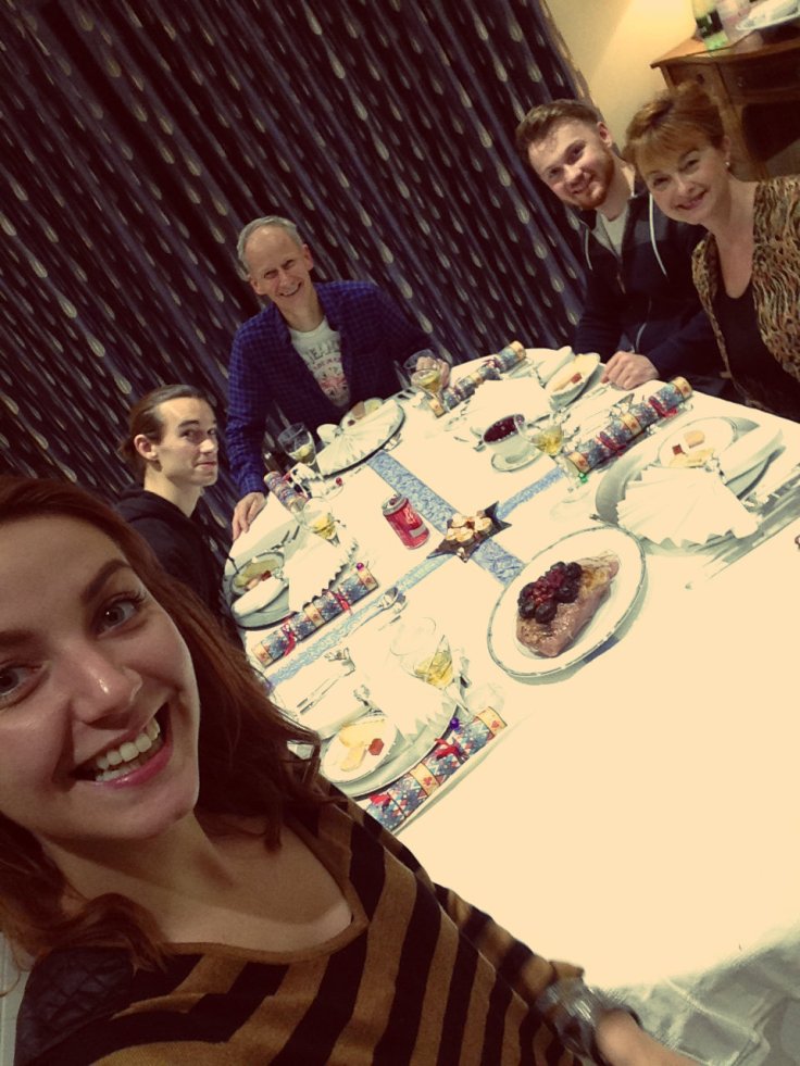 Christmas dinner Polina Skrebneva blog