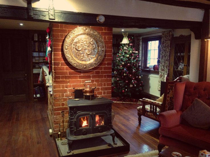 Polina Skrebneva blog Christmas living room