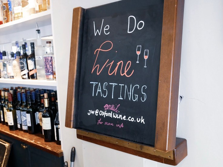 Oxford Wine Cafe wine tasting