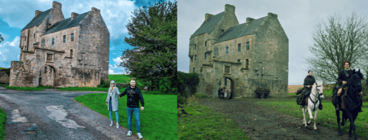Outlander Scotland Tour filming location Midhope castle lallybroch
